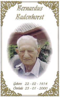 BADENHORST-Bernardus-Lambertus-Nn-Bernardus.Barrie-1914-2000-M