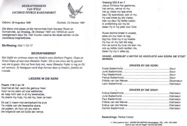 BADENHORST-Jacobus-Petrus-Nn-Koos-1908-1997-M