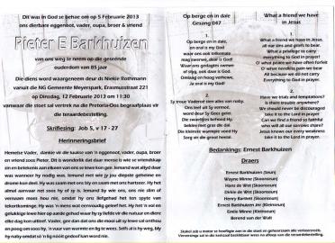 BARKHUIZEN-Pieter-Ernest-Nn-Pieter-1927-2013-M-2