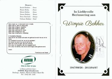 BEKKER-Surnames-Vanne