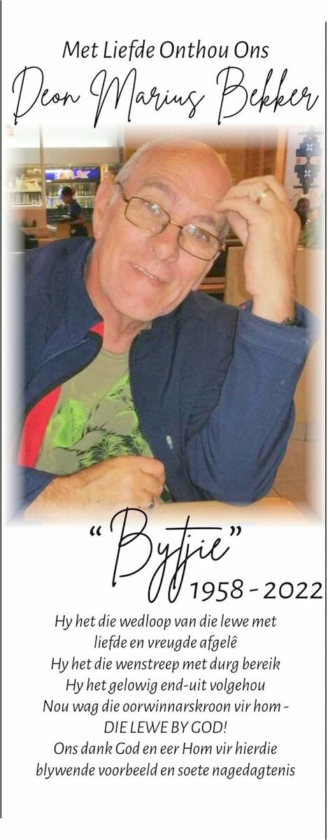 BEKKER-Deon-Marius-Nn-Bytjie-1958-2022-M_1
