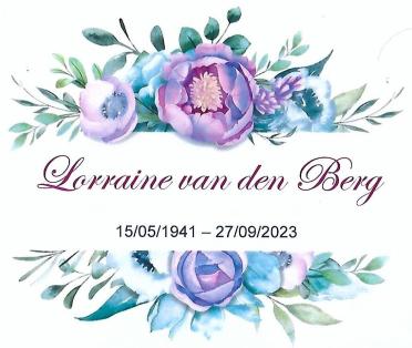 BERG-VAN-DEN-Lorraine-1941-2023-F