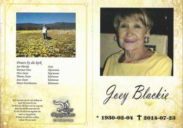BLACKIE-Joey-Abrametta-Nn-Joey-1930-2014-F