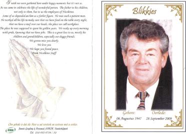 BLIGNAUT-Henry-Edward-Nn-Blikkies-1947-2009-M