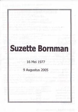 BORNMAN-Susanna-Josina-Nn-Suzette-1977-2005-F