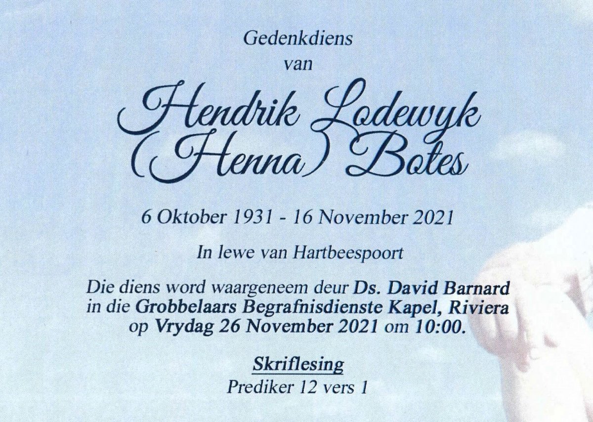 BOTES-Hendrik-Lodewyk-Nn-Henna-1931-2021-M_99