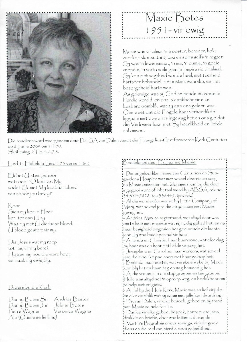 BOTES-Maxie-1951-2009-F-1