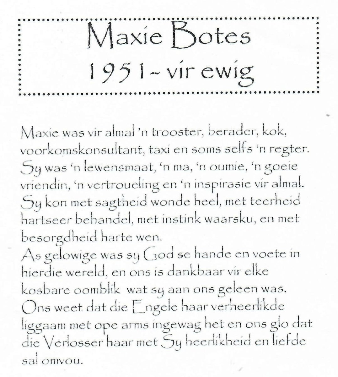 BOTES-Maxie-1951-2009-F-98