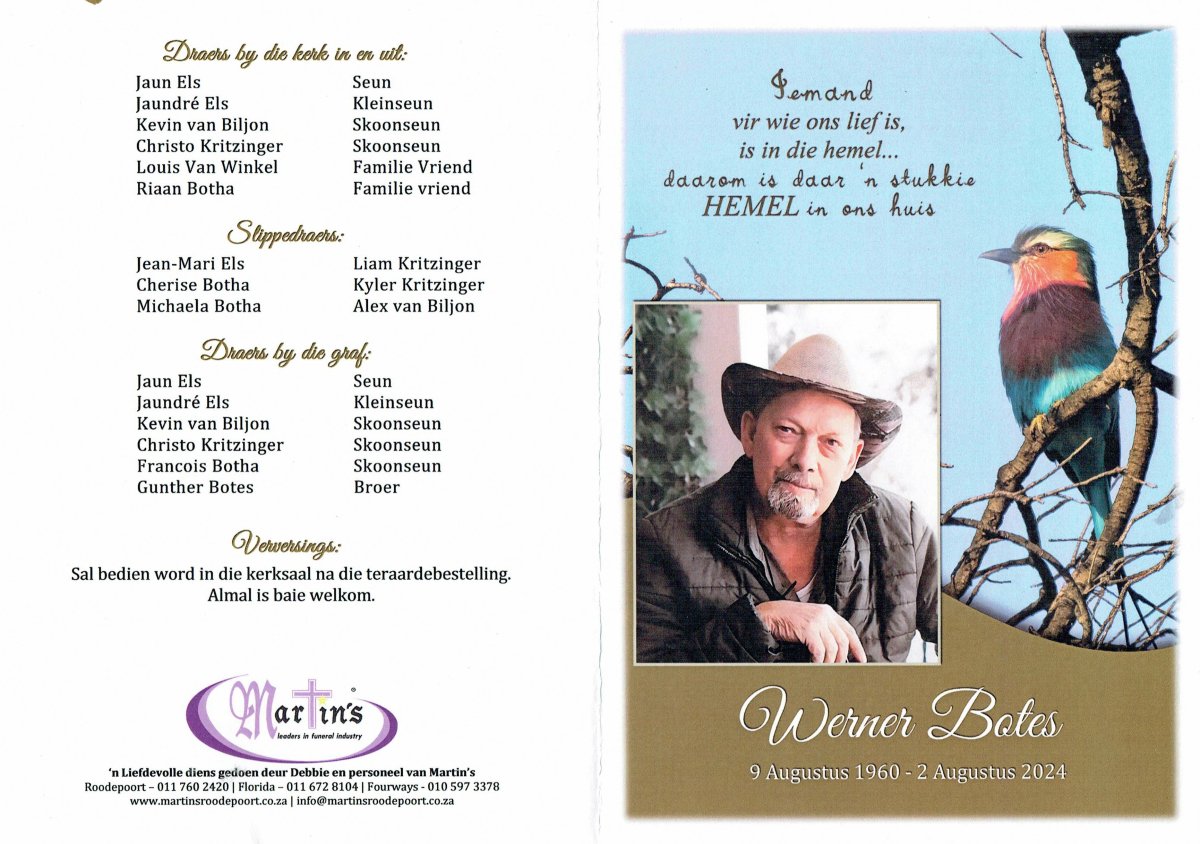 BOTES-Werner-1960-2024-M-1