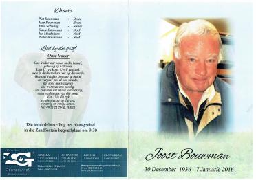 BOUWMAN-Joost-1936-2016-M