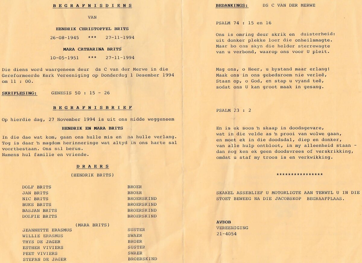 BRITS-Hendrik-Christoffel-1945-1994-M---BRITS-Mara-Catharina-nee-DeJager-1951-1994-F_1