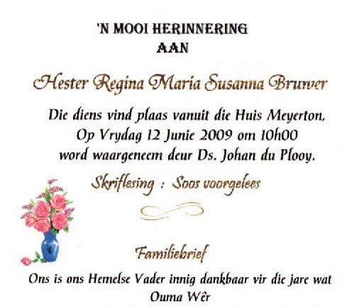 BRUWER-Hester-Regina-Maria-Susanna-Nn-Hester.Wêr-1923-2009-F_2