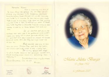 BURGER-Maria-Aletta-1920-2007-F