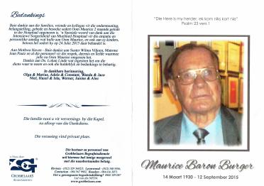 BURGER-Maurice-Baron-Nn-Maurice-1930-2015-M