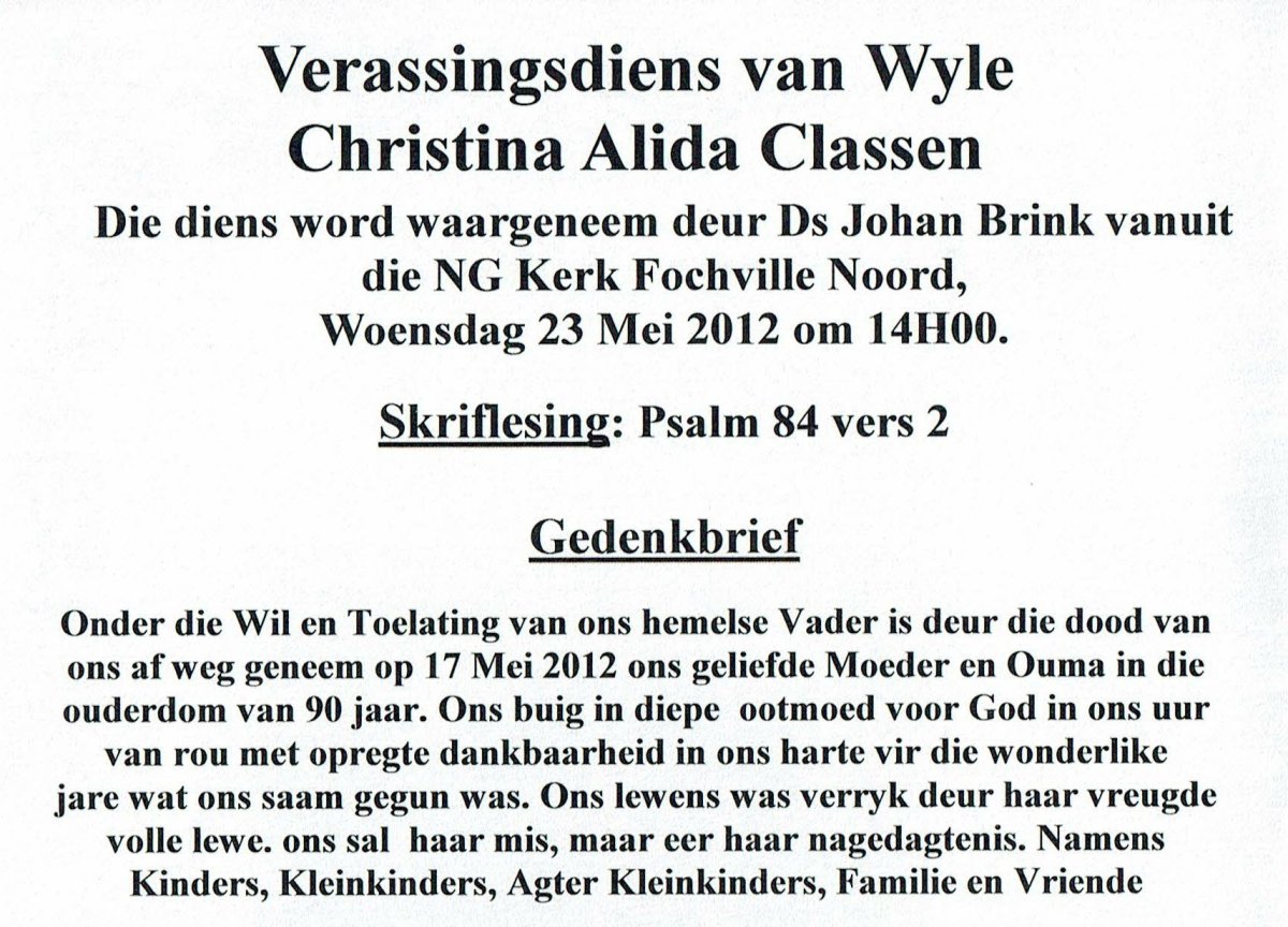 CLASSEN-Christina-Alida-X-Coetzee-XX-Bruyns-1922-2012-F-98