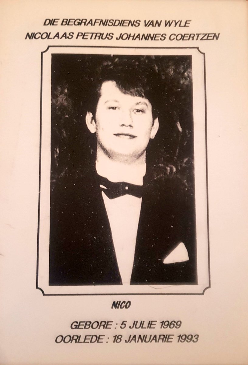 COERTZEN-Nicolaas-Petrus-Johannes-Nn-Nico.Jr-1969-1993-M-100