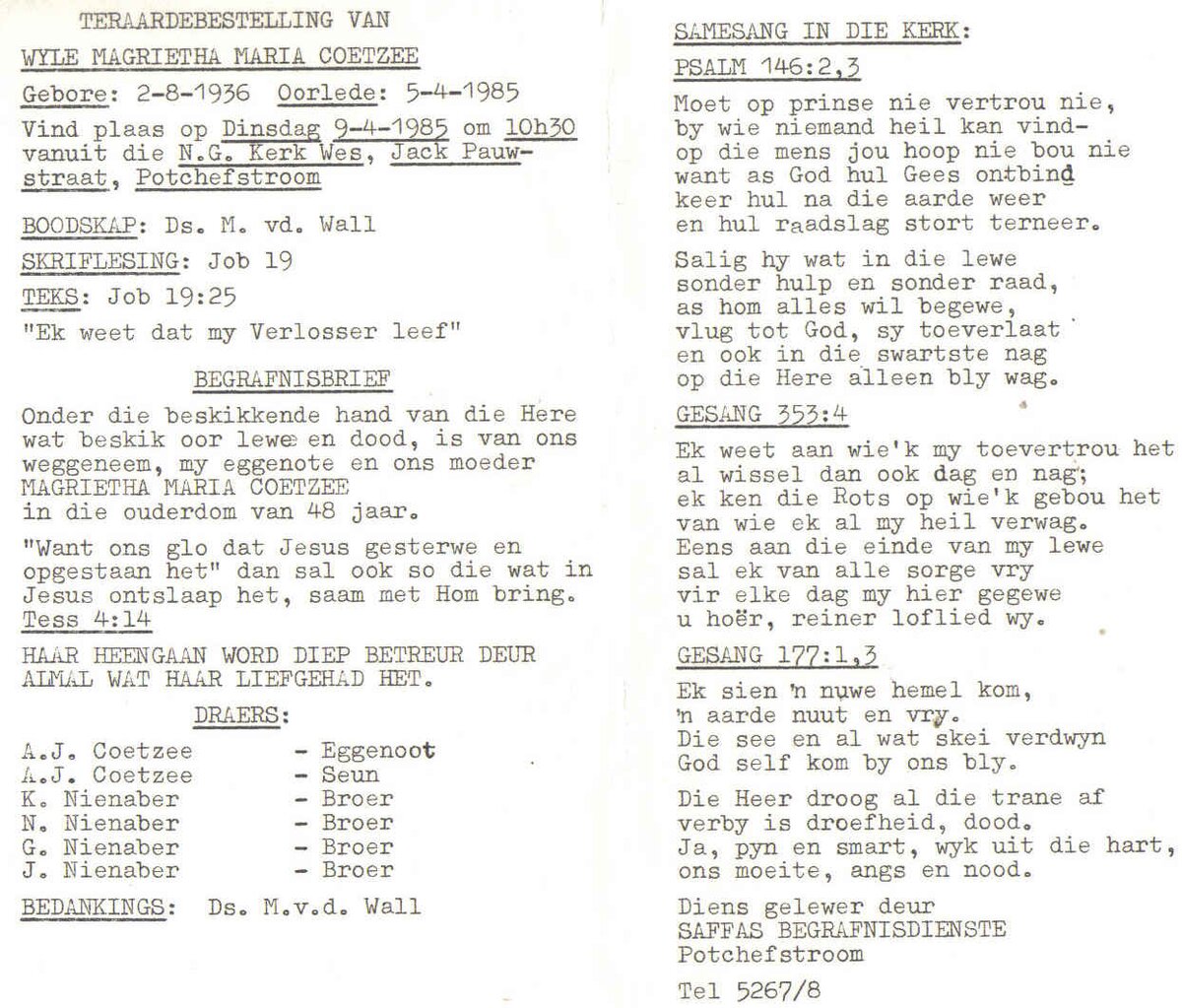 COETZEE-Magrietha-Maria-nee-Nienaber-1936-1985-F_1