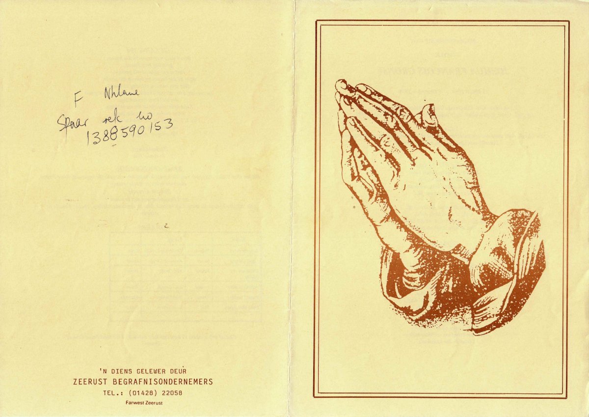 CRONJÈ-Joshua-Francois-Nn-Joepie-1959-1996-M-01 STRANGE Nn