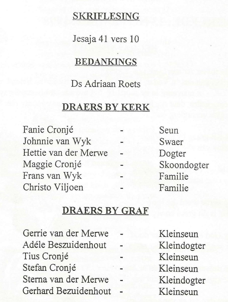 CRONJÉ-Thomas-Ignatius-1919-1998-M-98