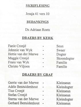 CRONJÉ-Thomas-Ignatius-1919-1998-M-98