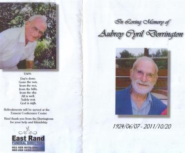 DORRINGTON-Aubrey-Cyril-1924-2011-M