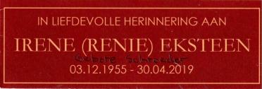 EKSTEEN-Irene-Nn-Renie-née-Schroeder-1955-2019-F_2