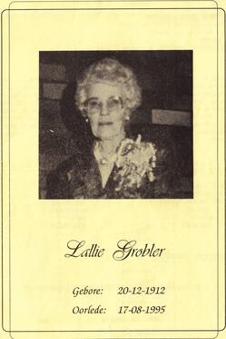 GROBLER-Hester-Phlippina-Nn-Lalie.Lallie-nee-Muller-1912-1995-F