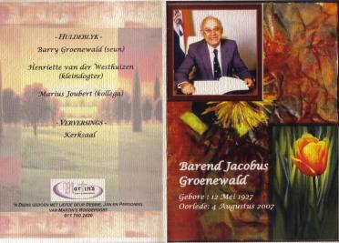 GROENEWALD-Barend-Jacobus-1927-2007-M