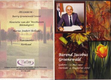 GROENEWALD-Barend-Jacobus-Nn-Bertie-1927-2007-M