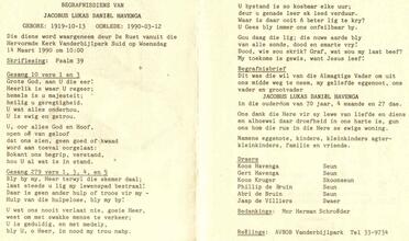 HAVENGA-Jacobus-Lukas-Daniël-1919-1990-M