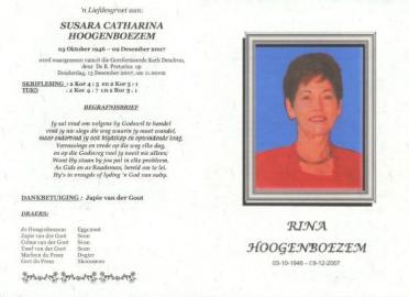 HOOGENBOEZEM-Susara-Catharina-1946-2007-F