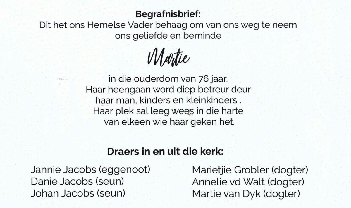 JACOBS-Martha-Catharina-Nn-Martie.Moeksie-1944-2020-F-95