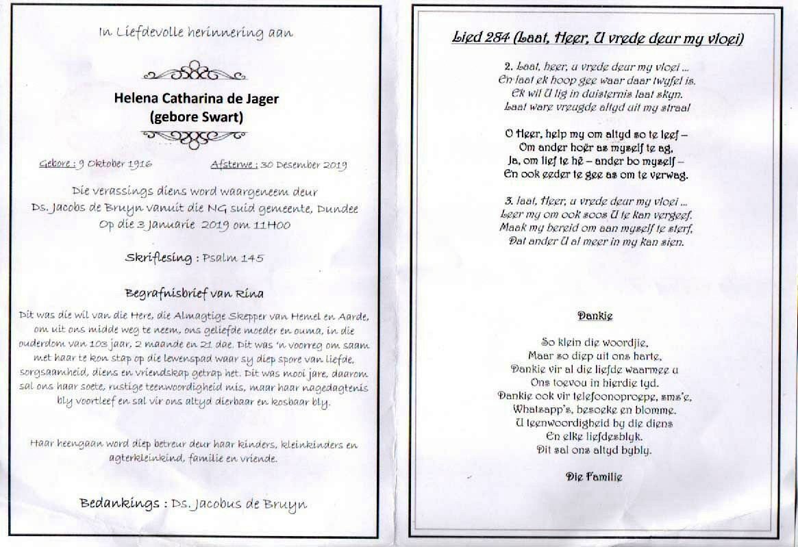 JAGER-DE-Helena Catharina-Nn-Rina-nee-Swart-1916-2019-F-02