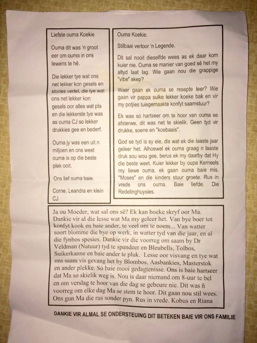 JAGER-DE-Susanna-Helena-Janetta-Nn-OumaKoekie-nee-Saayman-1938-2021-F_Boet Saayman Riversdale Za 24 Oct 2021_167