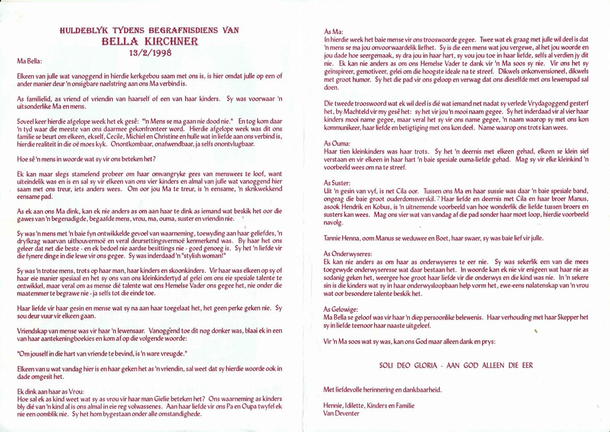 KIRCHNER-Isabella-Johanna-Aletta-Nn-Bella-1919-1998-F-02