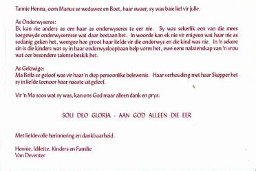 KIRCHNER-Isabella-Johanna-Aletta-Nn-Bella-1919-1998-F_6