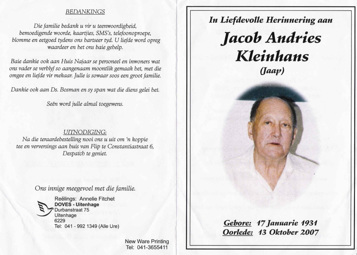 KLEINHANS-Jacobus-Andries-1931-2007-M_1