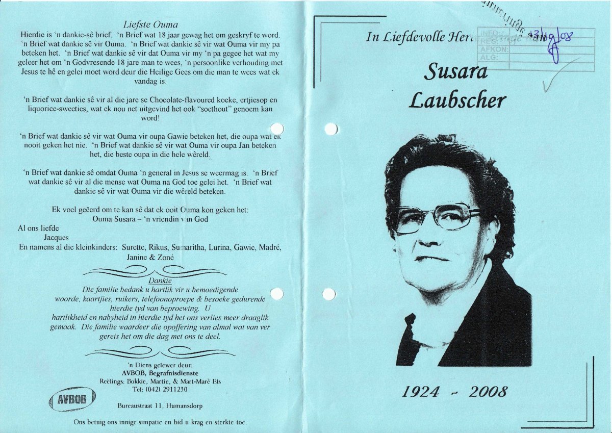 LAUBSCHER-Susara-Margeritha-Nn-Susara-1924-2008-F_1