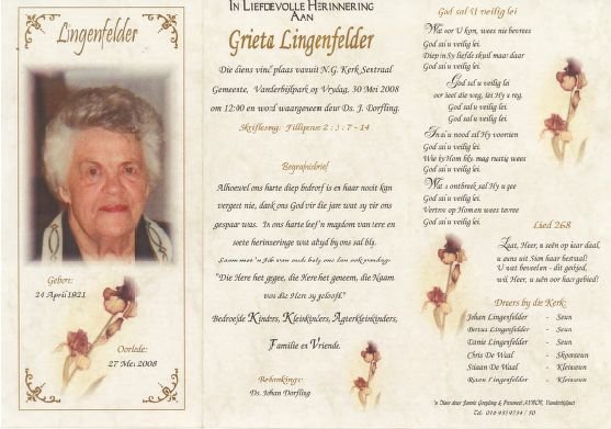 LINGENFELDER-Grieta-1921-2008-F-1