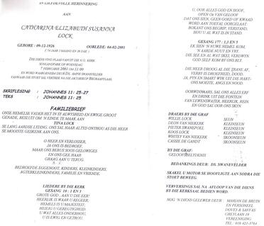 LOCK-Catharina-Elizabeth-Susanna-Nn-Tina-1926-2001-F