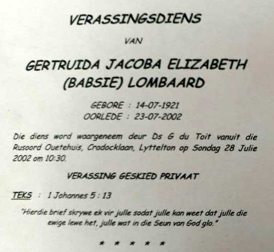 LOMBAARD-Gertruida-Jacoba-Elizabeth-Nn-Babsie-1921-2002-F_99