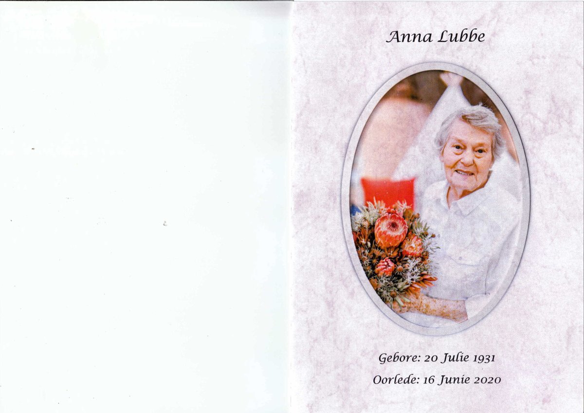 LUBBE-Anna-Magdalena-Carolina-Nn-Anna-1931-2020-F-01