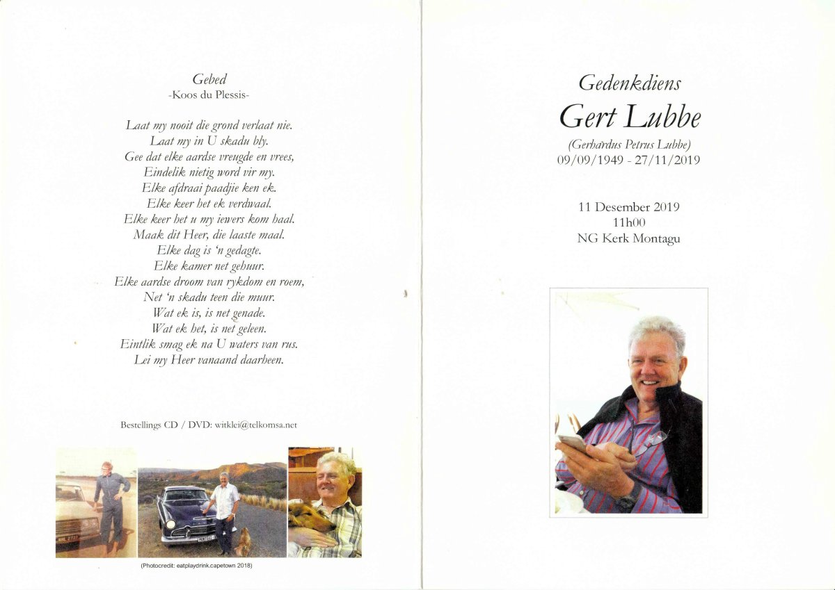 LUBBE-Gerhardus-Petrus-Nn-Gert-1949-2019-M-01