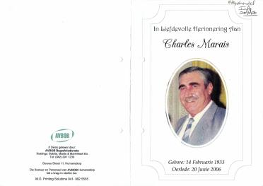 MARAIS-Charles-1933-2006-M