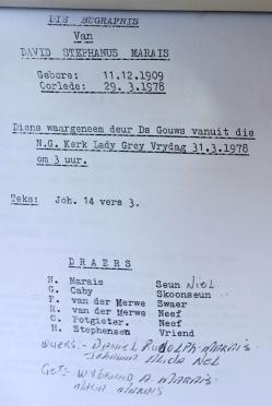 MARAIS-David-Stephanus-1909-1978-M