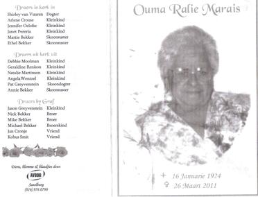 MARAIS-Engela-Dorathea-Maria-nee-Bekker-Nn-Ralie-nee-Bekker-X-Greyvenstein-1924-2011-F_1