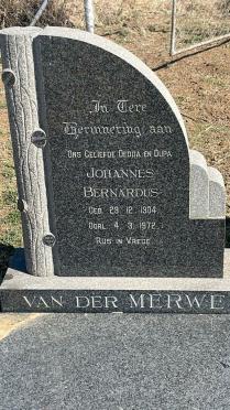 MERWE-VAN-DER-Johannes-Bernardus-1904-1972-M