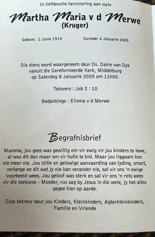 MERWE-VAN-DER-Martha-Maria-nee-Kruger-1914-2005-F_2