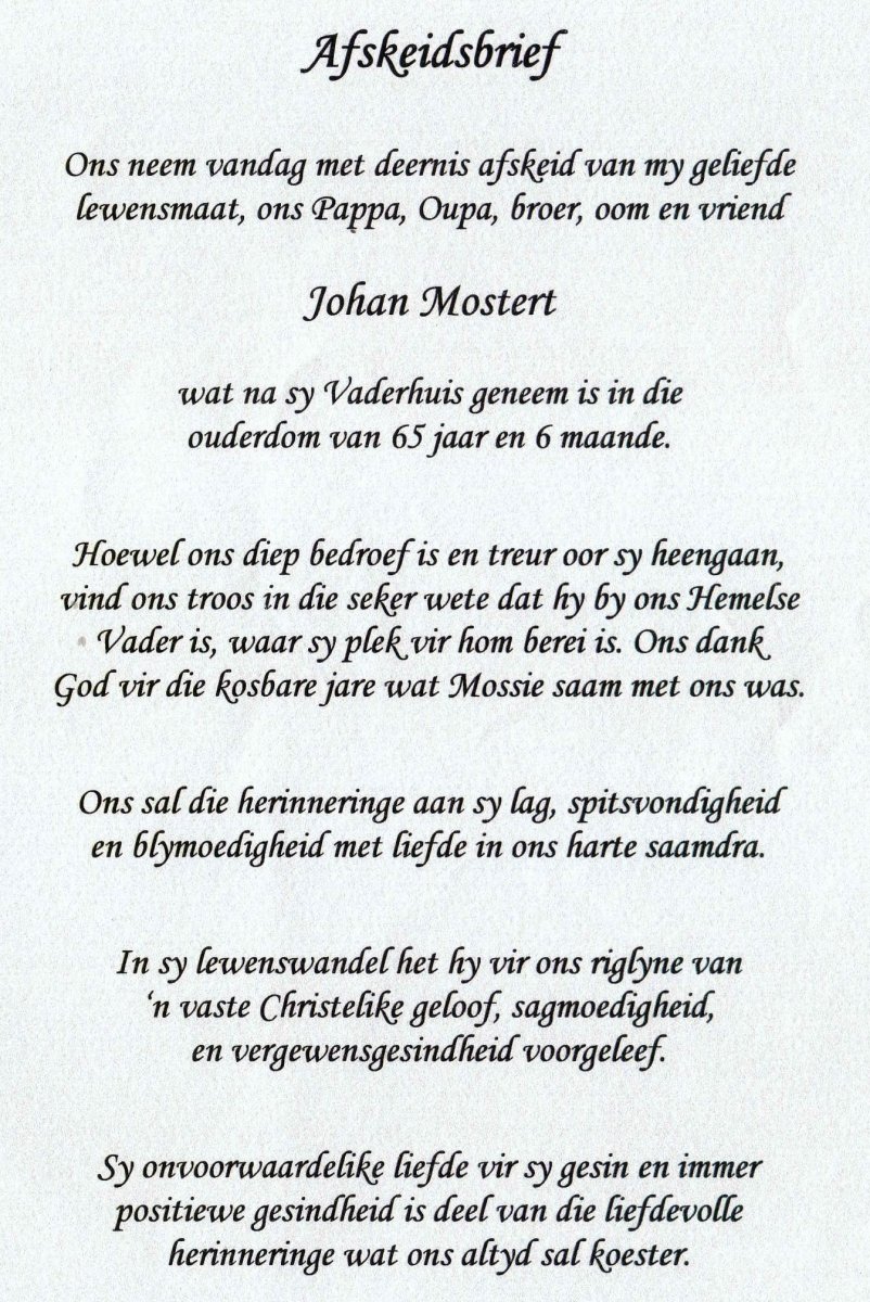 MOSTERT-Johannes-Christoffel-Nn-Johan-1954-2020-M-98