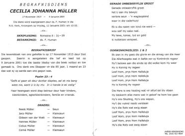 MÜLLER-Cecilia-Johanna-1915-2001-F